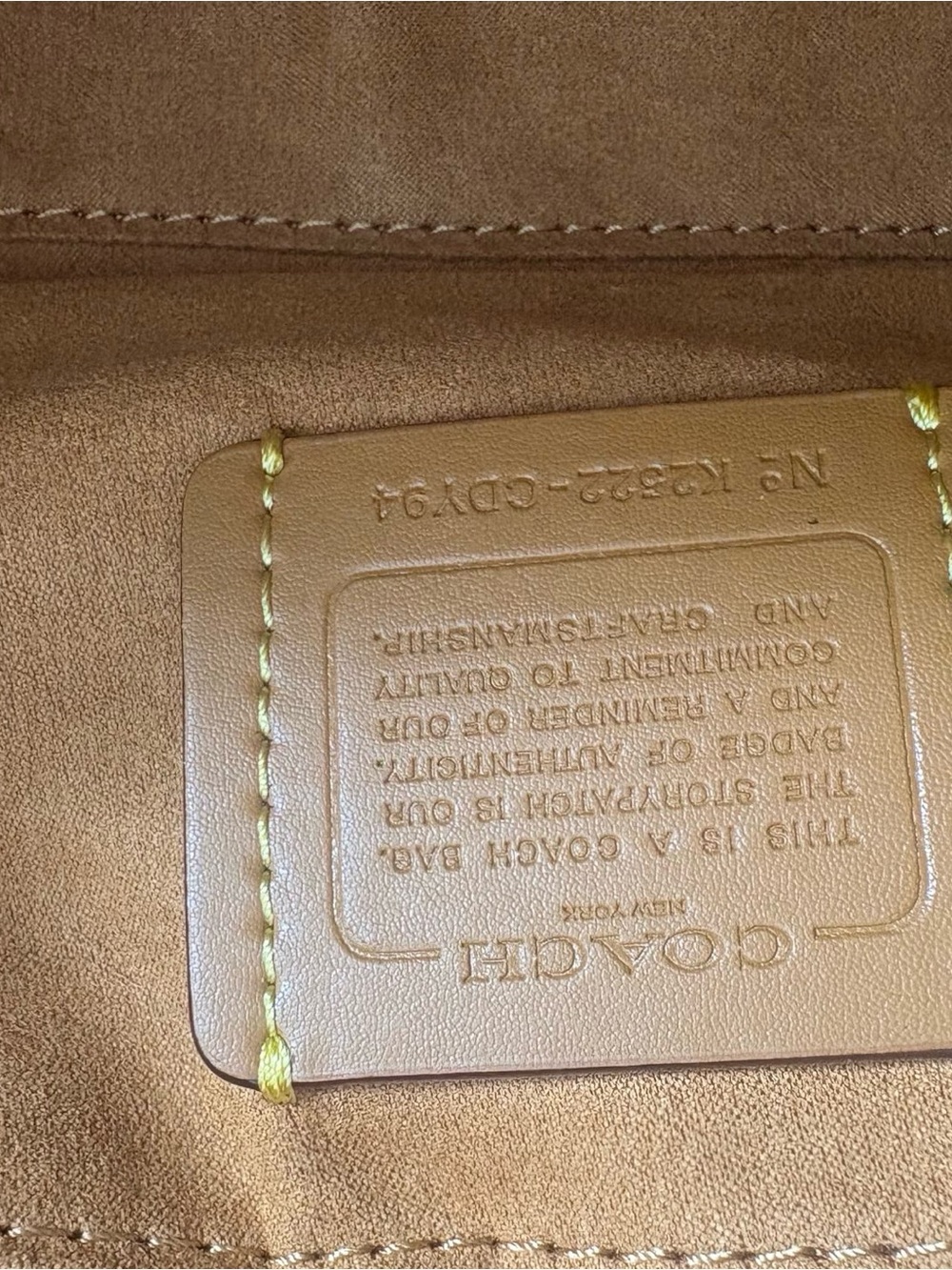 Coach Pale Mint Green Leather Shoulder Bag with Bow Straps - Picture 8 of 8